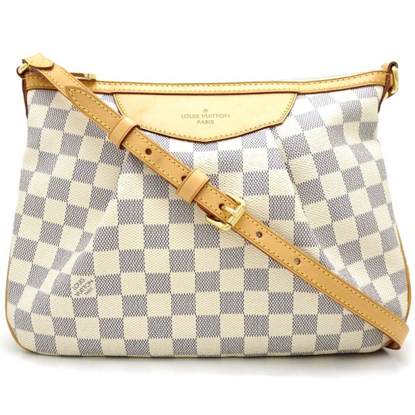 1 Louis Vuitton Damier Azur Siracusa PM Diagonal Shoulder Bag