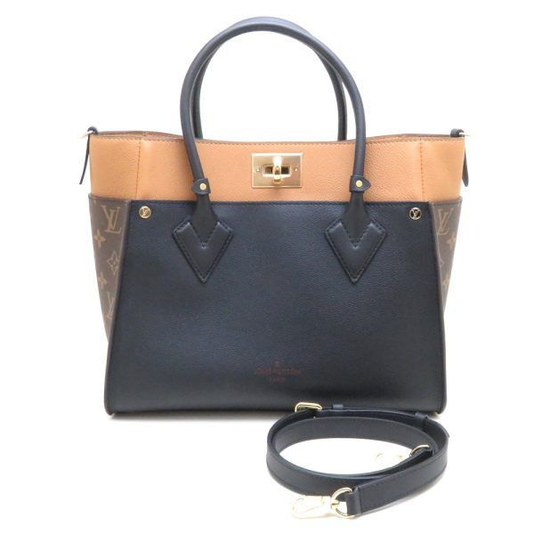 1 Louis Vuitton On My Side MM Calf Monogram Noir Tote Bag