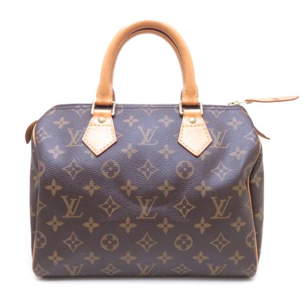 1 Louis Vuitton Monogram Speedy 25 Brown Boston Bag