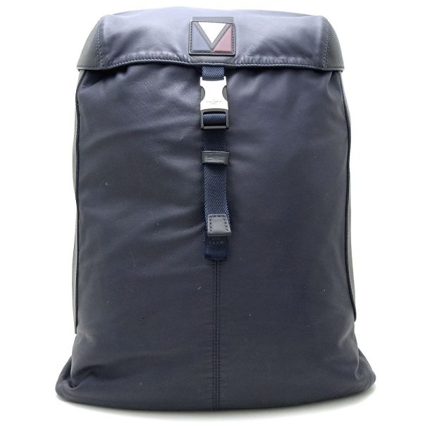 1 Louis Vuitton Pulse V Line Navy Leather Nylon