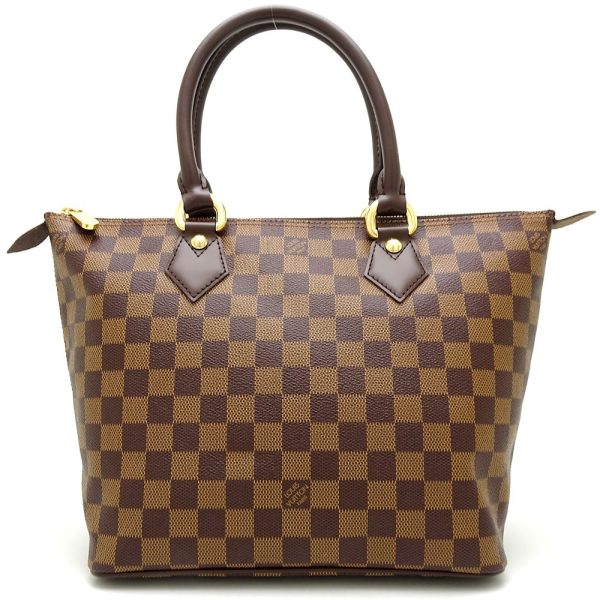 1 Louis Vuitton Damier Saleya PM Ebene Tote Bag Brown