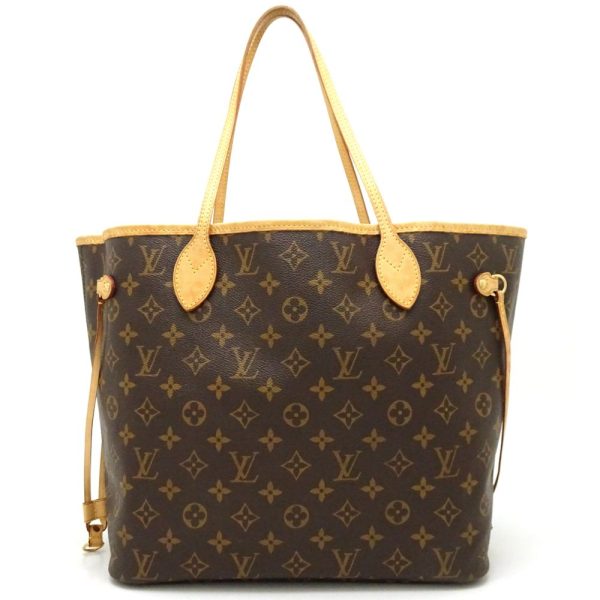 1 Louis Vuitton Monogram Neverfull MM Brown Tote Bag