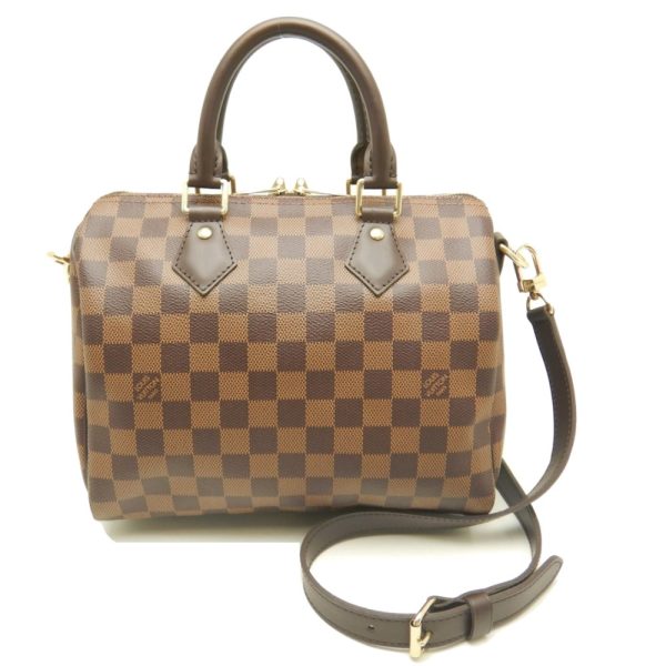 1 Louis Vuitton Damier Speedy Bandouliere 25 Ebene 2WAY Bag Brown