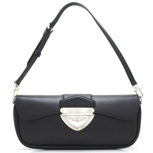 1 Loewe Logo Nappa Square Double Zip Handbag Black