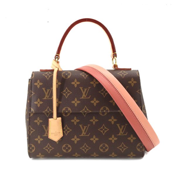 1 Louis Vuitton Monogram Cluny BB 2 Way Hand Shoulder Bag Vieux Rose