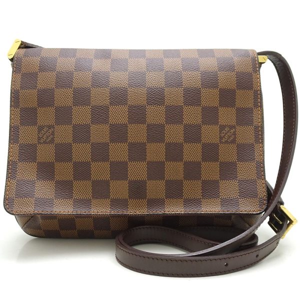 1 Louis Vuitton Damier Musette Tango Ebene Brown