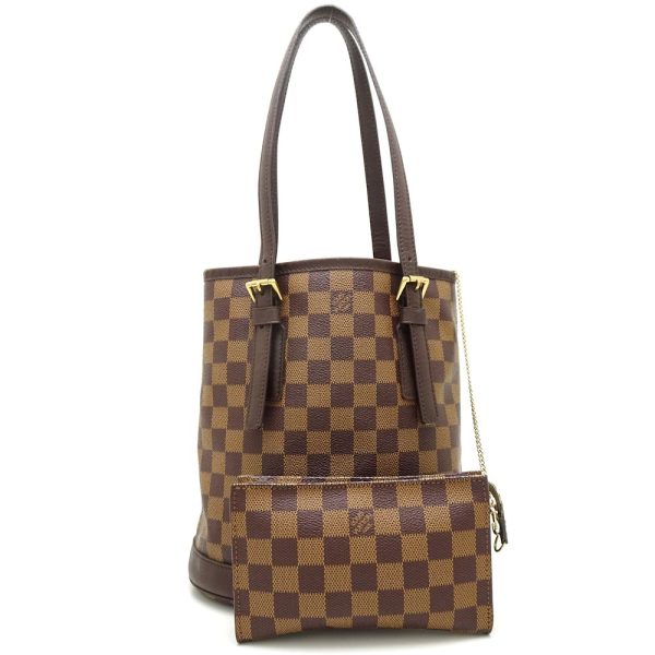 1 Louis Vuitton Damier Marais Ebene Shoulder bag Brown