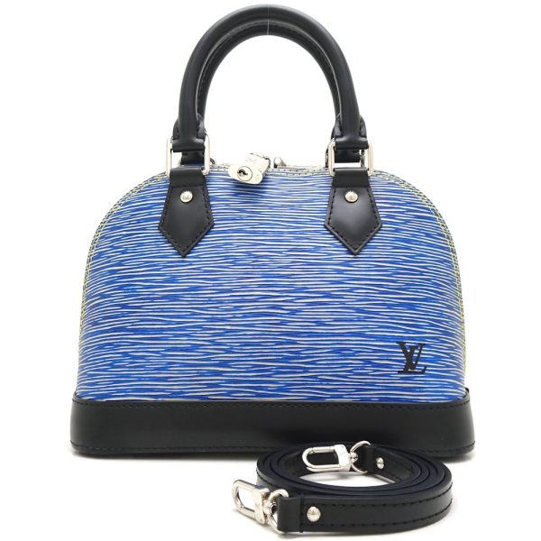 1 Louis Vuitton Epi Alma BB Crossbody Shoulder Bag Epi Denim Blue