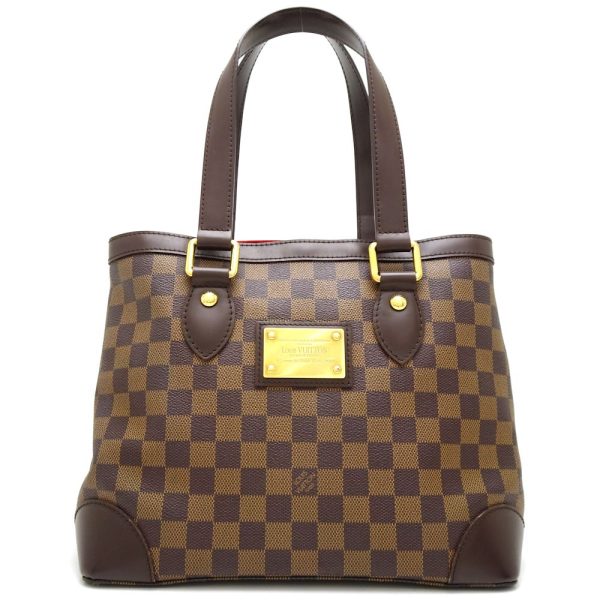 1 Louis Vuitton Damier Hampstead PM Tote Bag Ebene Brown