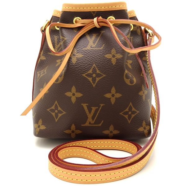 1 Louis Vuitton Monogram Nano Noe Shoulder Bag Brown