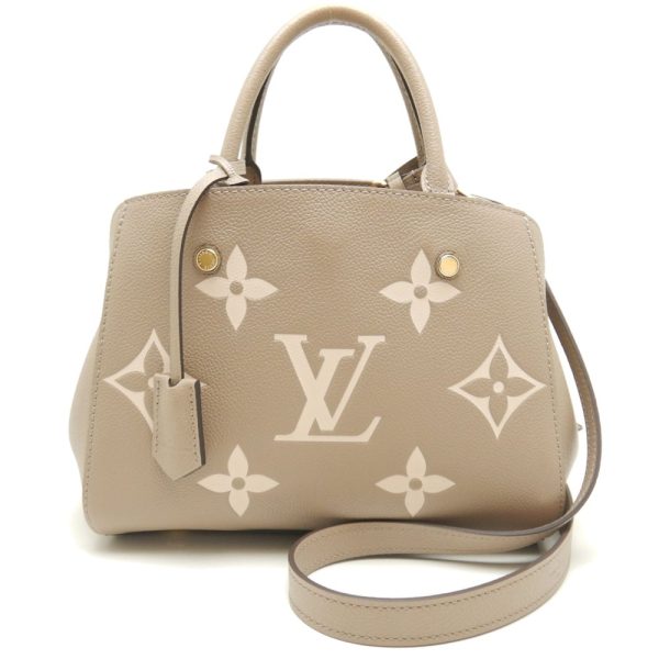 1 Louis Vuitton Montaigne BB Handbag Tourtrell Creme