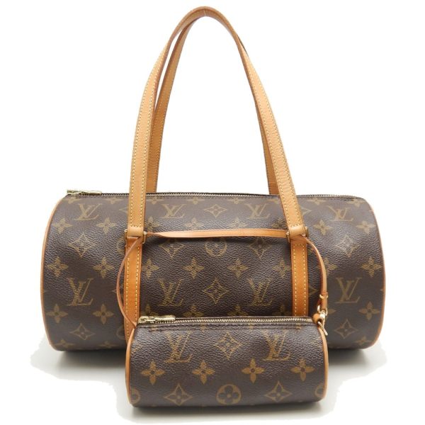 1 Louis Vuitton Monogram Papillon Handbag Brown