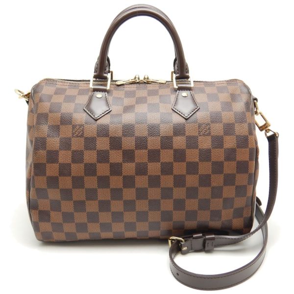 1 Louis Vuitton Damier Speedy Bandouliere 30 Handbag Brown