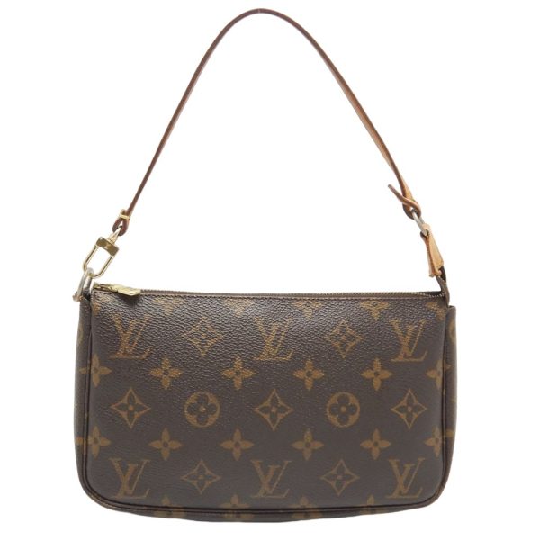 1 Louis Vuitton Monogram Accessory Pouch Handbag Brown