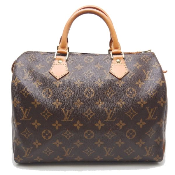 1 Louis Vuitton Monogram Speedy 30 Handbag Brown