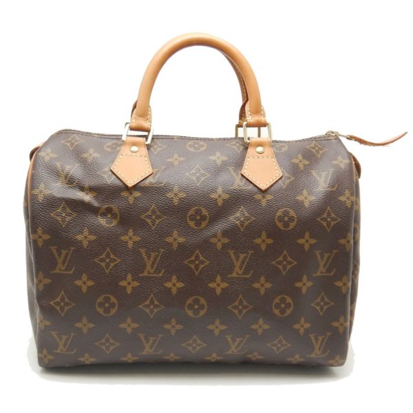 1 Louis Vuitton Monogram Speedy 30 Handbag Brown