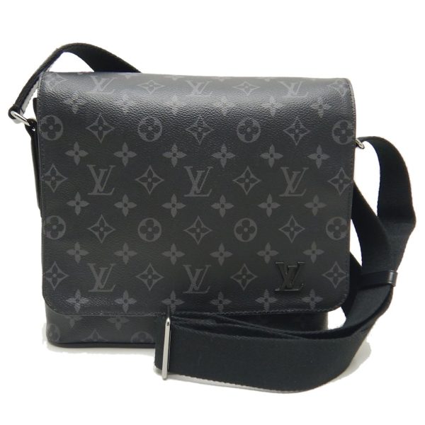 1 Louis Vuitton District PM Shoulder Bag Monogram Eclipse Black