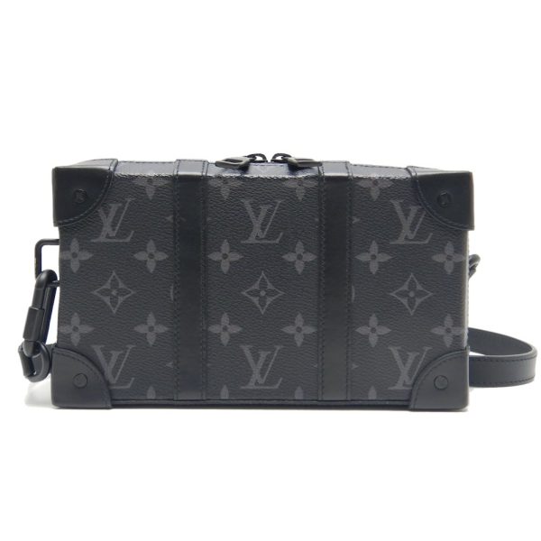 1 Louis Vuitton Soft Trunk Wallet Shoulder Bag Monogram Eclipse Black