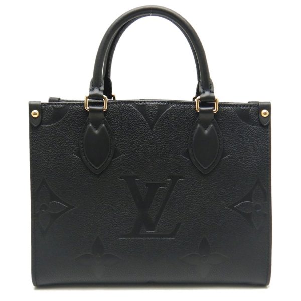 1 Louis Vuitton On The Go PM Tote Bag Monogram Emplant Noir