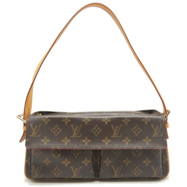 1 Louis Vuitton Monogram Viva Cite MM Shoulder Bag Brown