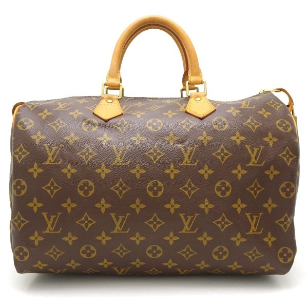 1 Louis Vuitton Monogram Speedy 35 Handbag Brown