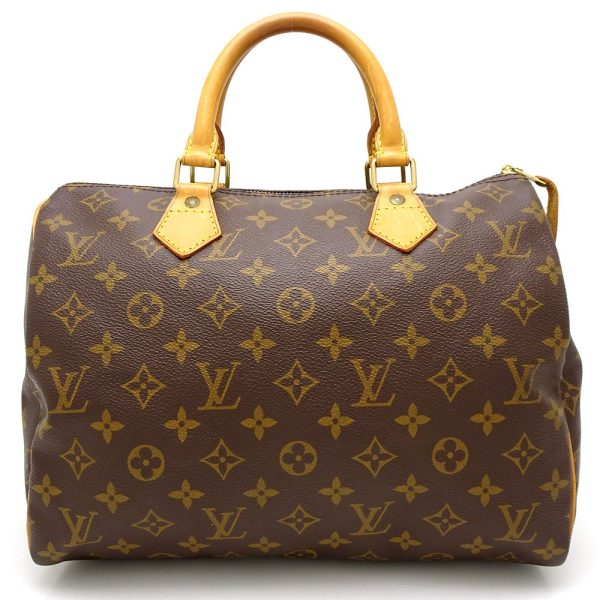 1 Louis Vuitton Monogram Speedy 30 Handbag Brown