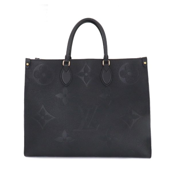 1 Louis Vuitton Monogram Emplant Onthego GM 2 Way Tote Shoulder Bag Noir