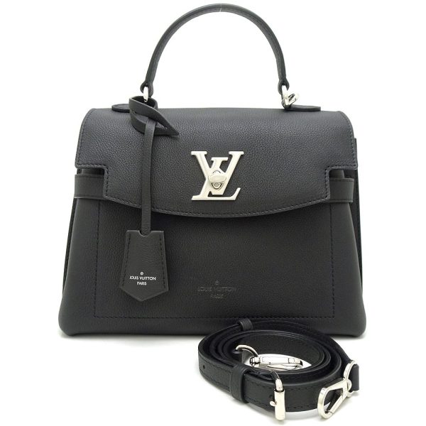 1 Louis Vuitton LockMe Ever BB Tote Bag Soft Calf Noir Black