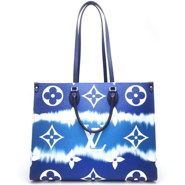 1 Louis Vuitton On The Go GM Tote Bag Blue