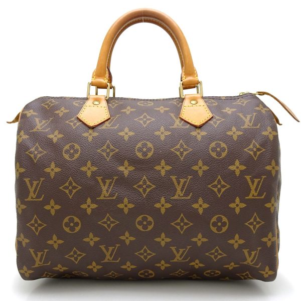 1 Louis Vuitton Monogram Speedy 30 Handbag Brown