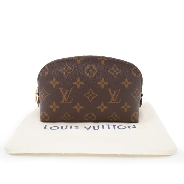 1 Louis Vuitton Pochette Cosmetic PM Cosmetic Pouch Monogram Brown