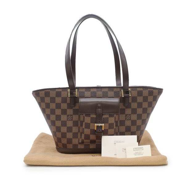 1 Louis Vuitton Manosque PM Handbag Damier Brown