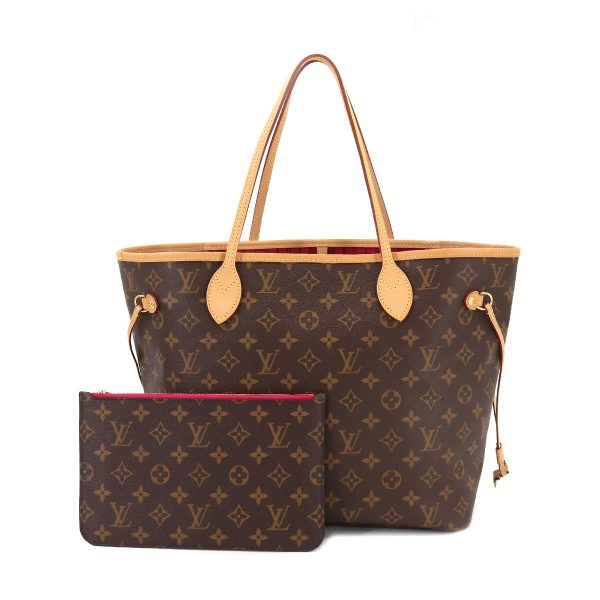 1 Louis Vuitton Monogram Neverfull MM Tote Bag Brown Pivowanne