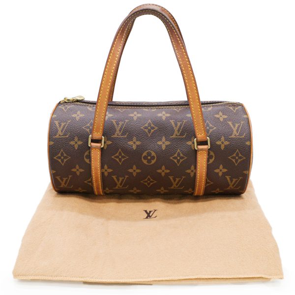 1 Louis Vuitton Monogram Papillon 26 Handbag Brown