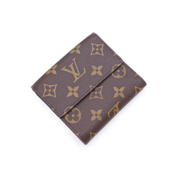 1 Louis Vuitton Portefeuille Elyse Folding Wallet Monogram Brown