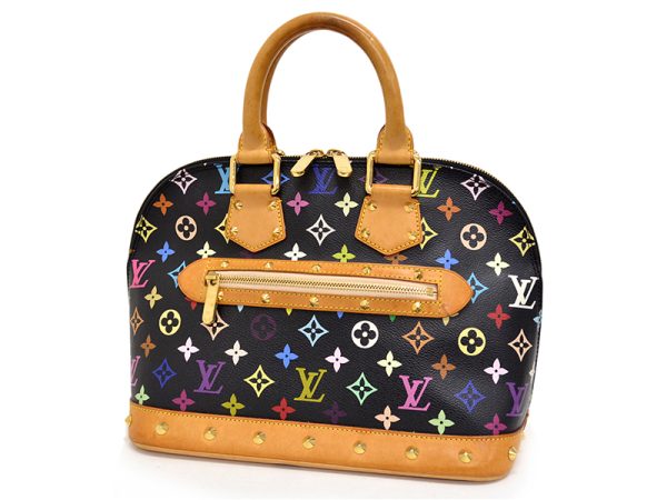 1 Louis Vuitton Alma Handbag Multicolor Black