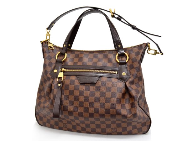 1 Louis Vuitton Evora MM Handbag Damier Ebene