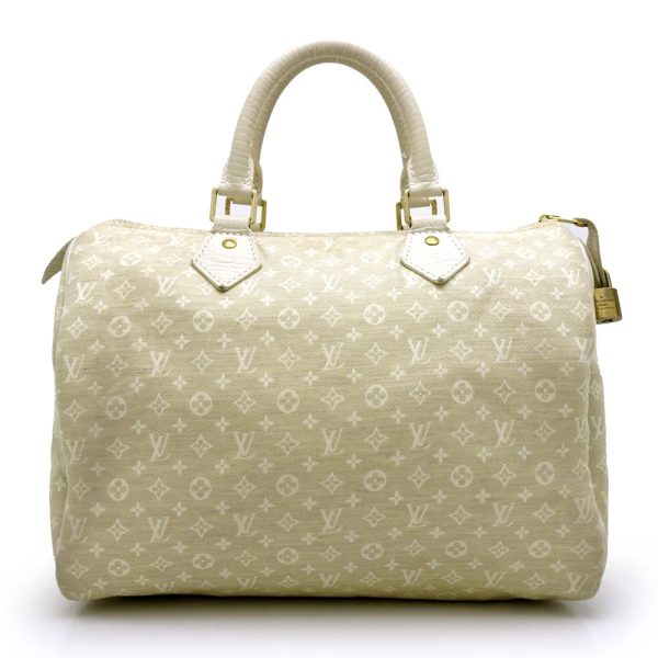 1 Louis Vuitton Monogram Minilan Speedy 30 Dune Boston Bag