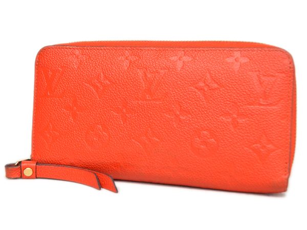 1 Louis Vuitton Zippy Wallet Long Wallet Orange