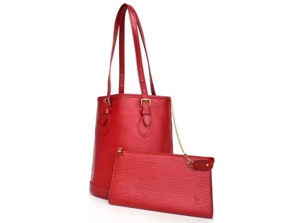 1 Louis Vuitton Petit Bucket Bag Messenger Bag Rouge