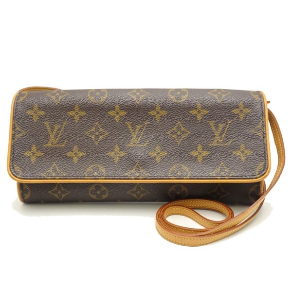 1 Louis Vuitton Monogram Pochette Twin GM Brown Diagonal