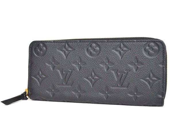 1 Louis Vuitton Portefeuil Clemence Wallet Long Monogram Empreinte Noir