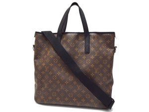 1 Louis Vuitton Cover Voyage Tote Bag Leather Noir Black