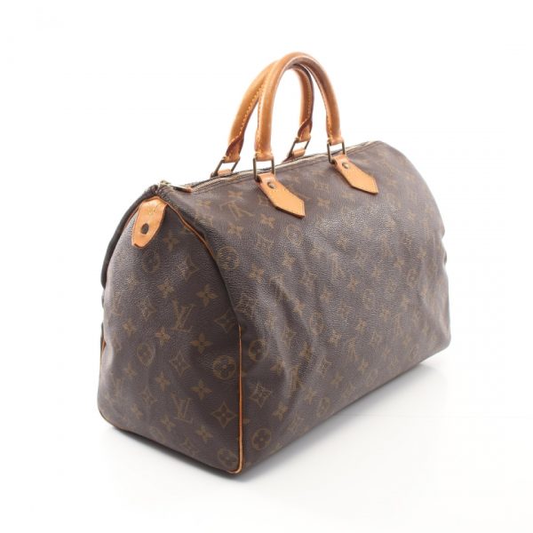 1 Louis Vuitton Speedy 35 Monogram Handbag Brown