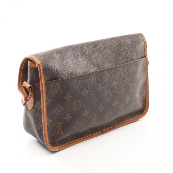 1 Louis Vuitton Gibesière MM Monogram Shoulder Bag Leather Brown