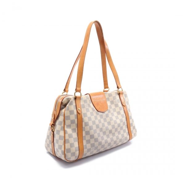 1 Louis Vuitton PM Damier Azur Shoulder Bag Leather White