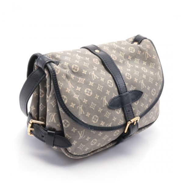 1 Louis Vuitton Saumur PM Monogram Shoulder Bag Light Blue Navy