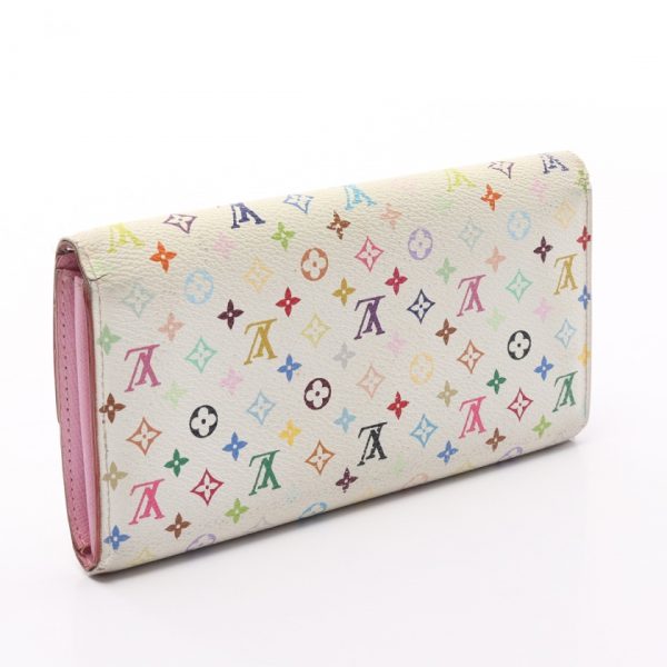 1 Louis Vuitton Portefeuille Monogram Multicolor Long Wallet White