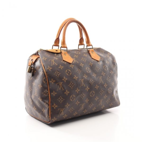 1 Louis Vuitton Speedy 30 Monogram Handbag Brown