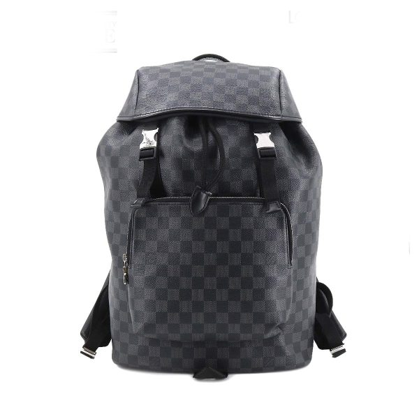 1 Louis Vuitton Damier Graphite Zack Backpack Silver Metal Fittings